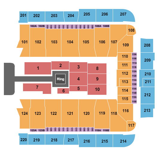 CFG Bank Arena WWE Seating Chart