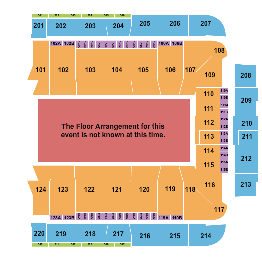 CFG Bank Arena WWE Seating Chart